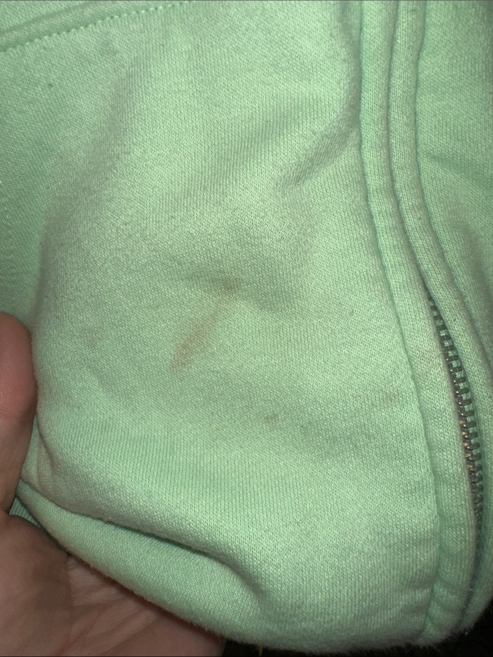 GAP Light Mint Green Full-Zip Hoodie with Drawstring Hood - Picture 2 of 9